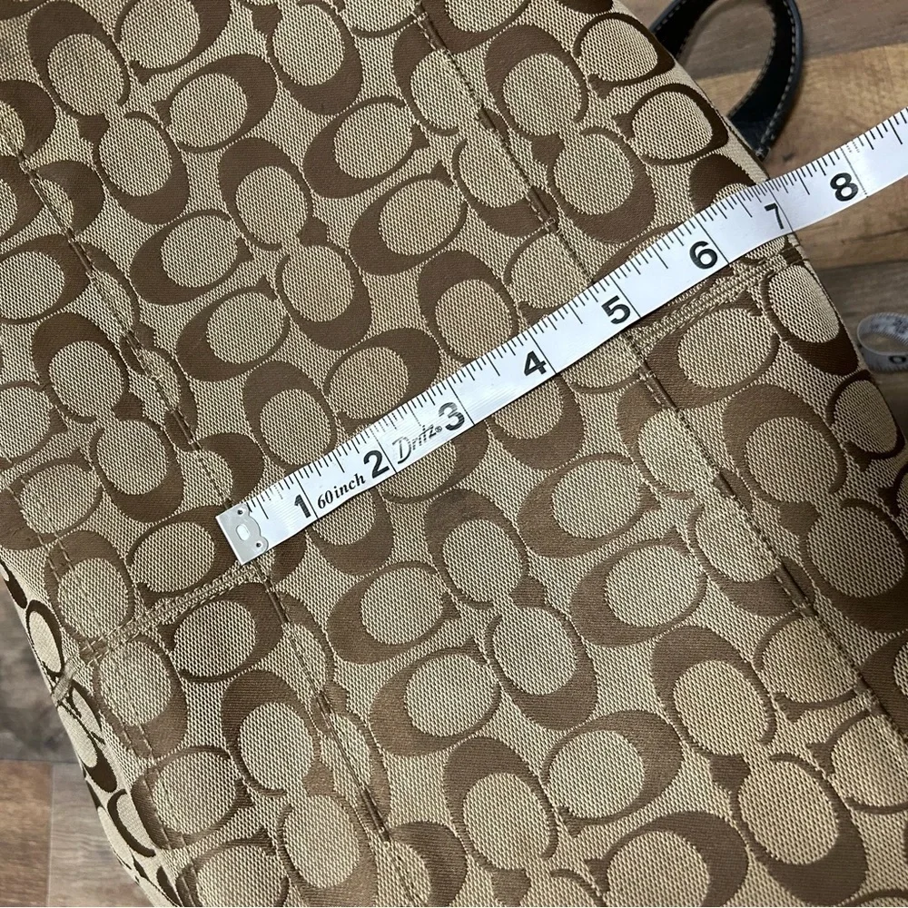 Coach Y2K Brown and Black Signature Tote